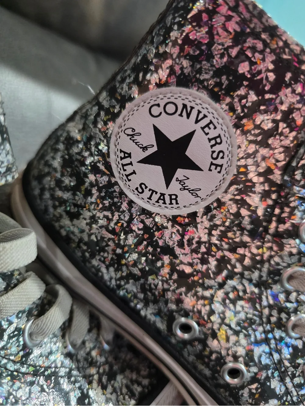 Sparkly kids converse